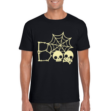 Load image into Gallery viewer, Halloween BOO skull T-shirt