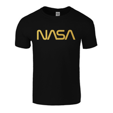 Load image into Gallery viewer, NASA Gold Worm Logo Shirt