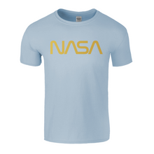 Load image into Gallery viewer, NASA Gold Worm Logo Shirt