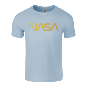 NASA Gold Worm Logo Shirt