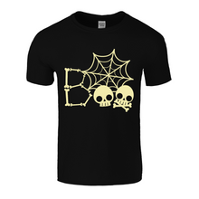 Load image into Gallery viewer, Halloween BOO skull T-shirt