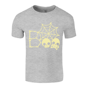 Halloween BOO skull T-shirt